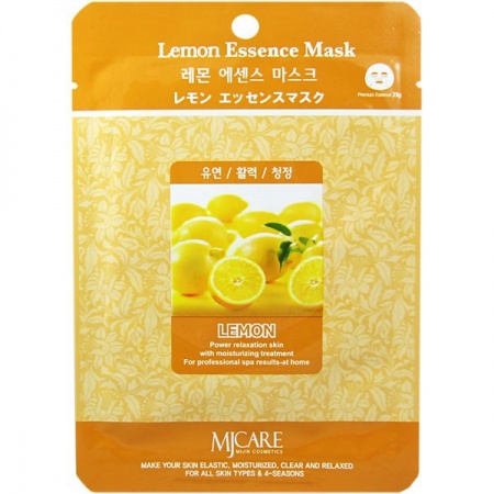 MIJIN Маска тканевая лимон - Lemon Essence Mask 23гр
