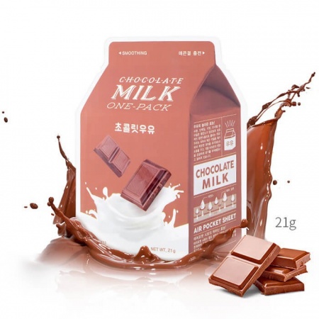 фото a'pieu маска тканевая молочный шоколад - chocolate milk one-pack, 21 гр. beauty
