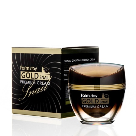 FARMSTAY Премиальный крем для лица с золотом и муцином улитки Gold Snail Premium Cream
