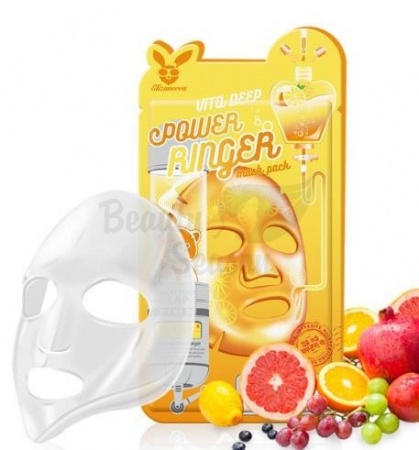 Elizavecca Маска тканевая с Витаминами - VITA DEEP POWER Ringer mask pack, 23мл