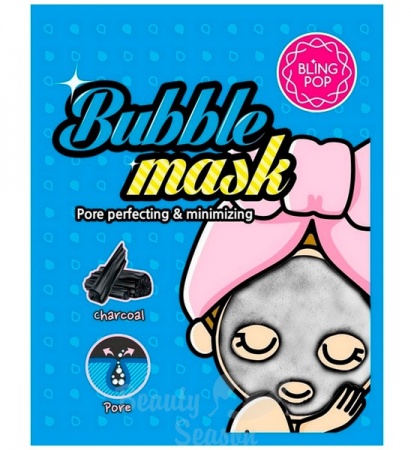 BLING POP Маска для лица Пузырьковая Charcoal Bubble Mask