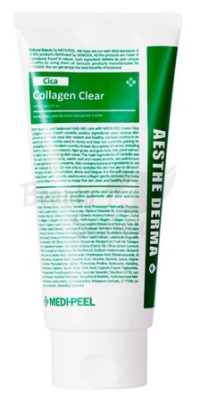 MEDI-PEEL Успокаивающая очищающая пенка Green Cica Collagen Clear  300ml