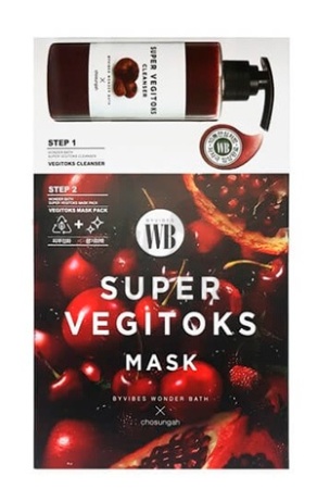 фото chosungah by vibes wonder bath осветляющая  2-х ступенчатая детокс-система super vegitoks mask red beauty
