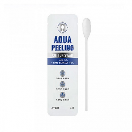 A'PIEU Очищающая палочка  с АНА 8% и BHA   Aqua Peeling Cotton Swab (Intensive type)