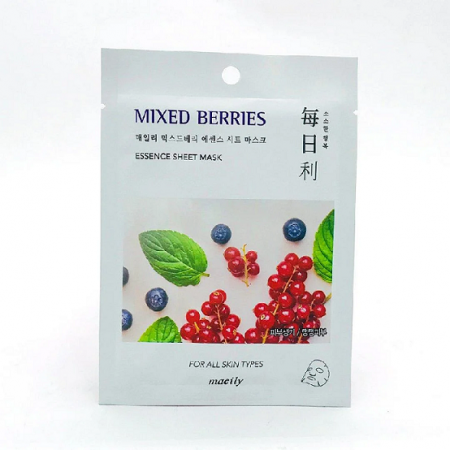 Maeily Тканевая маска c Ягодами - Mixed Berries Essence Sheet Nask