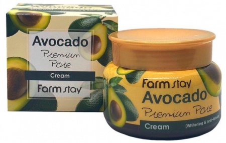 фотоFARMSTAY Крем для лица питательно - увлажняющий Авокадо Avocado Premium Pore Cream, 100 ml бьюти сизон