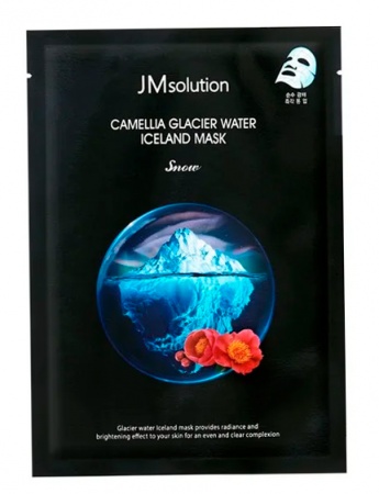 фото jmsolution маска с экстрактом камелии и водой ледников camellia glacier water iceland mask snow beauty