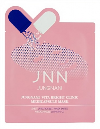 JUNGNANI Маска тканевая осветляющая - Vita Bright Clinic Medicapsule Mask