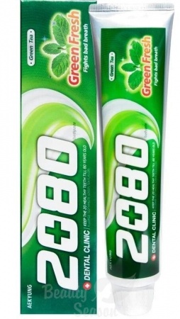 Aekyung  Зубная паста с зелёным чаем Dental Clinic 2080 Green Fresh Toothpaste