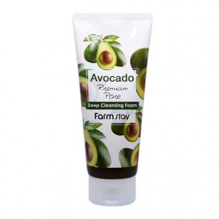 фото farmstay пенка очищающая для лица с экстрактом авокадо avocado cleansing foam element