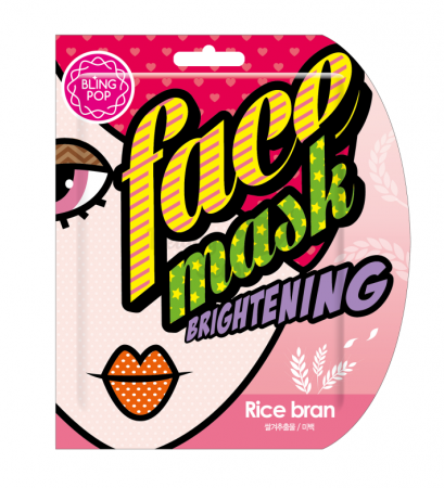 BLING POP Маска для лица тканевая - Rice Bran Brightening Mask