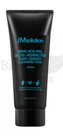 JMSolution Очищающая пенка с аминокислотами Hyal Cactus+ Resurrection Plant+ Seaweed Cleansing Foam