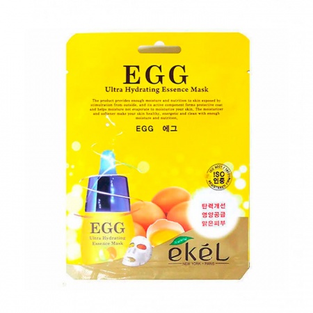 EKEL Маска тканевая с Яичным желтком - Egg Ultra Hydrating Essence Mask