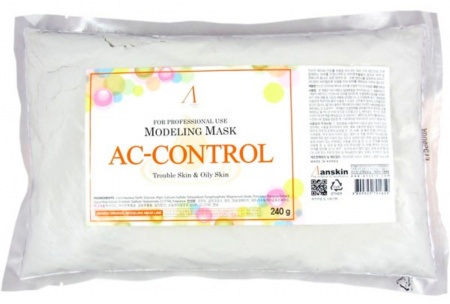 ANSKIN Original Маска альгинатная анти-акне AC Control Modeling Mask для проблемной кожи (пакет)