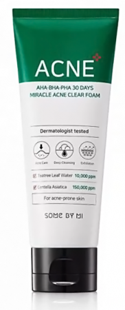 фото some by mi пенка для проблемной кожи - aha.bha.pha. 30 days miracle acne clear foam element
