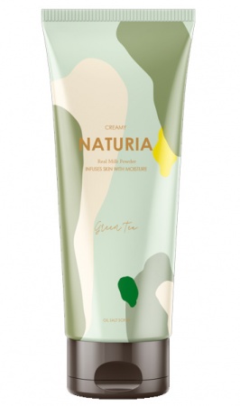 фото naturia  скраб для тела зеленый чай creamy oil salt scrub  green tea beauty