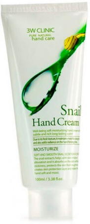 3W CLINIC Крем для рук увлажняющий с улиточным муцином - Snail Hand Cream