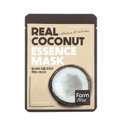фото farmstay маска для лица с экстрактом кокоса - real coconut essence mask beauty