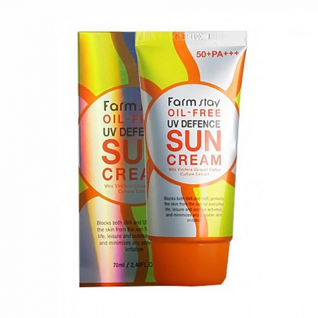 фотоFARMSTAY Солнцезашитный крем  - Oil-free UV Defence Sun Cream SPF50+ PA+++ бьюти сизон