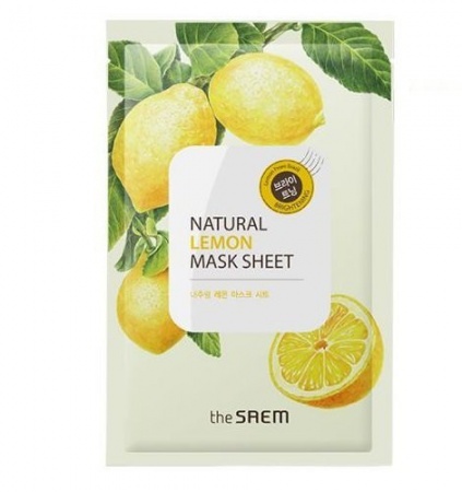 The SAEM Маска тканевая с экстрактом лимона - Natural Lemon Mask Sheet