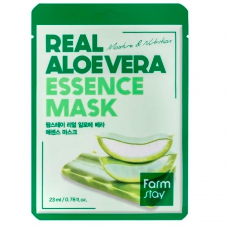 FARMSTAY Маска для лица с экстрактом Алоэ - Real Aloe Essence Mask