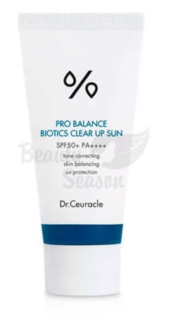 Dr.Ceuracle Солнцезащитный крем с пробиотиками  Pro Balance Biotics Clear Up Sun