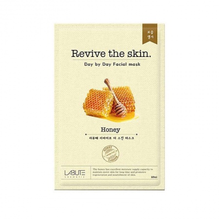 фото labute тканевая маска мед - revive the skin honey mask, 23 мл beauty