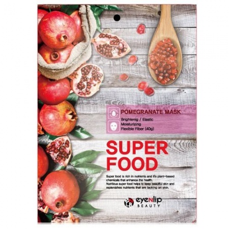 EYENLIP Маска для лица тканевая Гранат - Super Food Pomegranate Mask 23мл