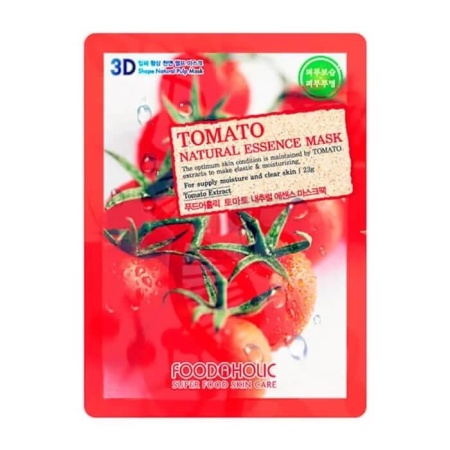 FOODAHOLIC 3D Маска для лица Томат Tomato Natural Essence 3D Mask