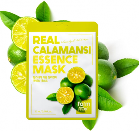 FARMSTAY Маска для лица с экстрактом Каламанси - Real Calamansi Essence Mask