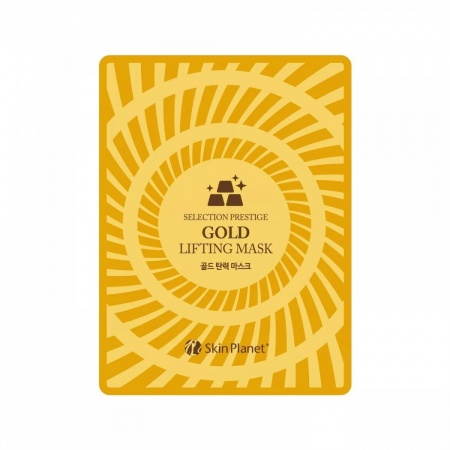 MIJIN Маска тканевая  с золотом лифтинг эффект-Skin Planet GOLD LIFTING MASK
