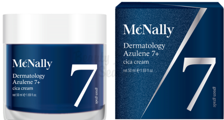 MCNALLY Крем для лица с азуленом и центеллой Dermatology Azulene 7+ Cica Cream