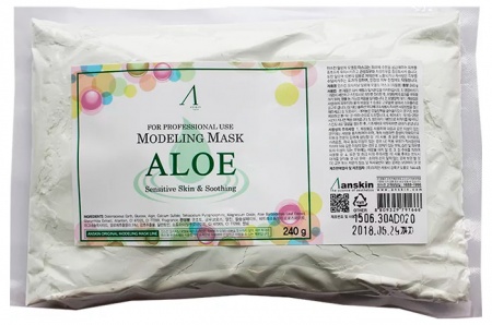 ANSKIN Original Маска альгинатная с экстрактом алоэ успокаивающая - Aloe Modeling Mask (пакет)