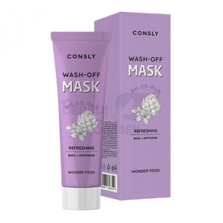 CONSLY Освежающая очищающая глининая маска для сужения пор Wonder Food Refreshing Wash-off Mask