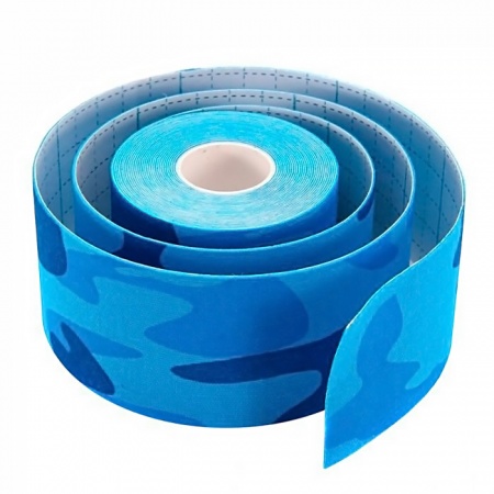 AYOUME Кинезио тейп 2,5см*5м кaмуфляж - Lifting Tape Blue Camouflage