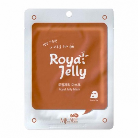 MIJIN Маска тканевая с маточным молоком - Royal Jelly mask pack 22гр