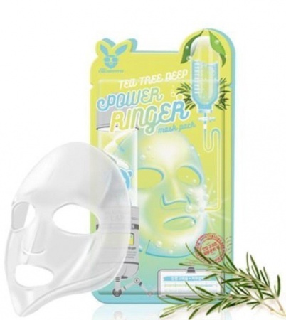 Elizavecca Маска тканевая Чайное Дерево - TEA TREE DEEP POWER Ringer mask pack