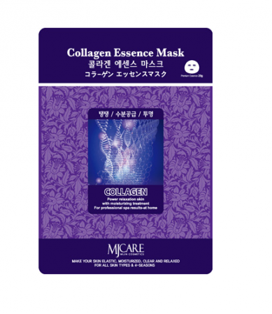 MIJIN Маска тканевая коллаген - Collagen Essence Mask 23гр