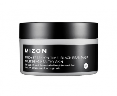 MIZON Aнтивозрастная маска c черными соевыми бобами - Enjoy Fresh On-Time Black Bean Mask